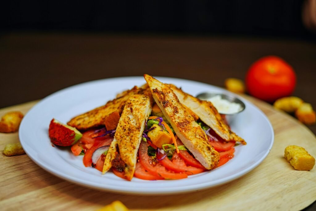 Prato de comida saudável para dieta